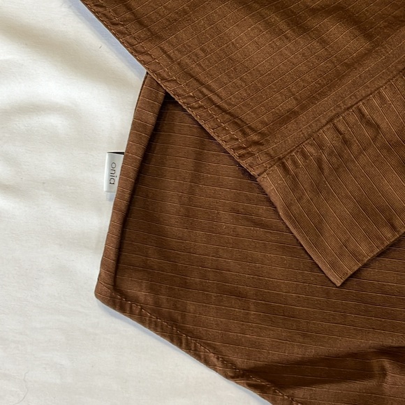 Onia All Terrain Cotton Stretch Ripstop Overshirt in Bison Size XL - Picture 8 of 8